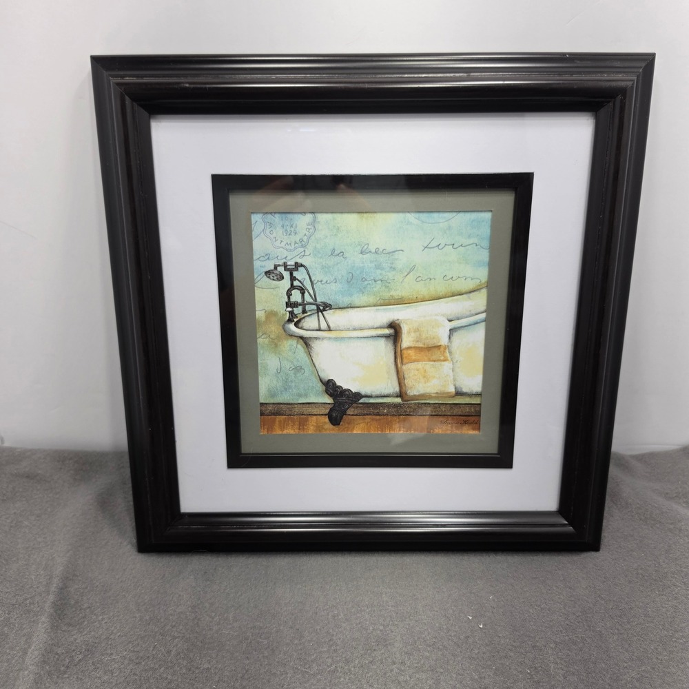 Patton Wall Decor Donna Knold Framed Clawfoot Bathtub Art Print 10356 Black